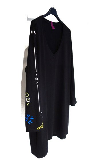 Μπλουζοφόρεμα ήλιος Με V Cotton 7197 Μ/Μ