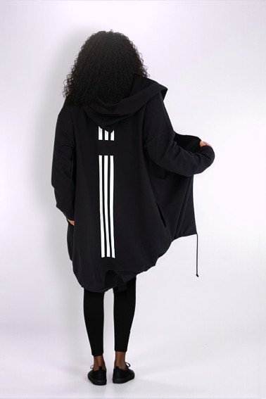 Ζακέτα Φούτερ με ρίγες τύπωμα 2017