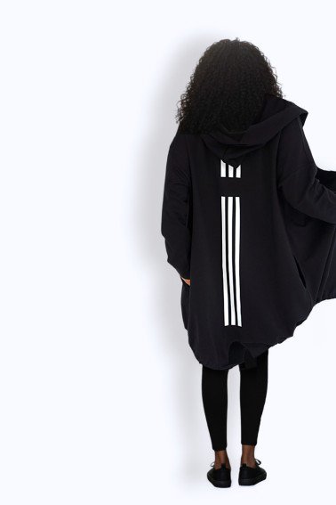 Ζακέτα Φούτερ με ρίγες τύπωμα 2017