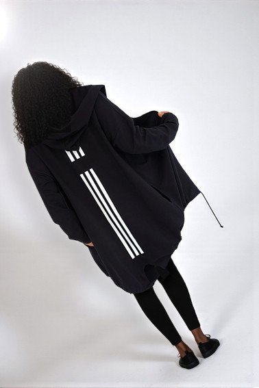 Ζακέτα Φούτερ με ρίγες τύπωμα 2017