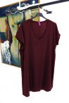 Μπλουζοφόρεμα Με V Λαιμόκοψη Cotton Oversized