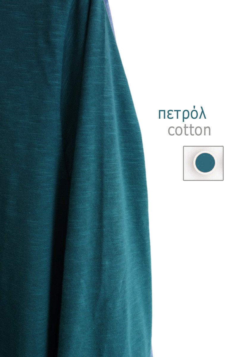 Μπλουζοφόρεμα Cotton Με V Λαιμόκοψη Oversized