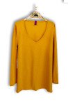 T-shirt oversized Με V Λαιμόκοψη cotton
