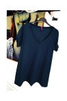 T-Shirt με V λαιμόκοψη Cotton