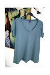 T-Shirt με V λαιμόκοψη Cotton