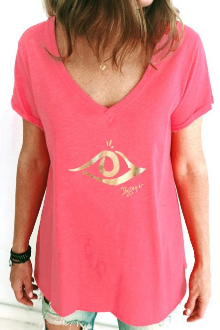 T-shirt με Χρυσό Μάτι