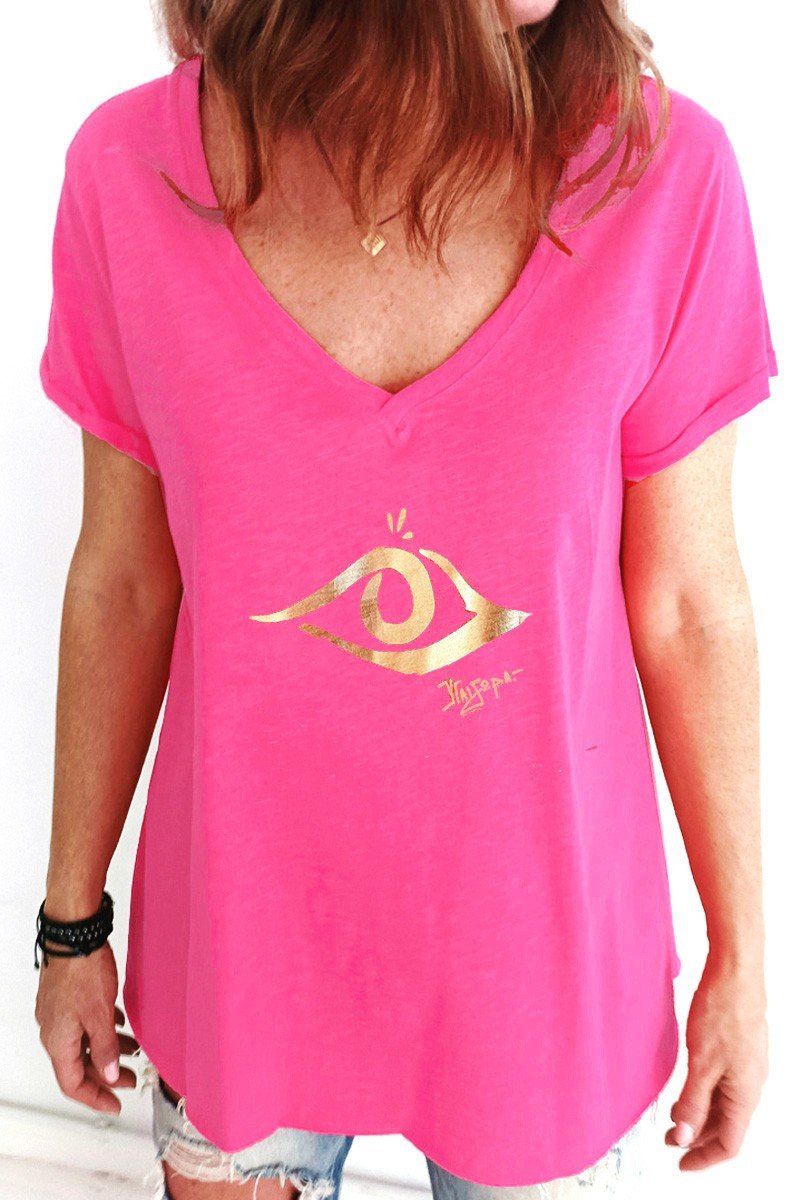 T-shirt με Χρυσό Μάτι