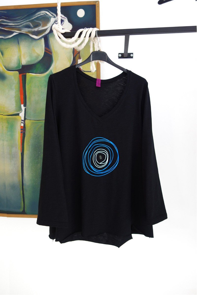 T-Shirt με Μάτι Κύκλους 3252 Μ/Μ